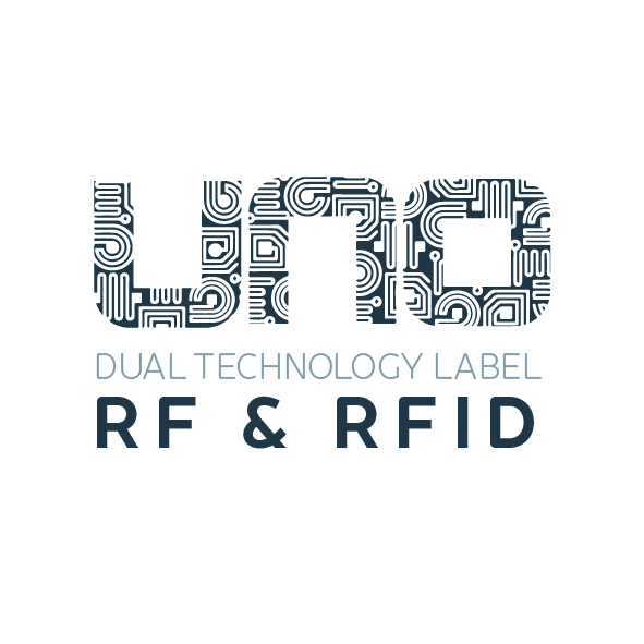 UNO-Logo für kombiniertes RF- und RFID-Etikett