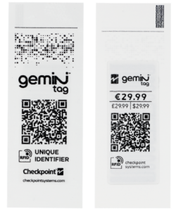 GEMINI Stick on: QR-Aufkleber mit RFID-Inlay für ein Hangtag