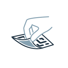 Symbol für das Anbringen des GEMINI TAG am Produktionsort