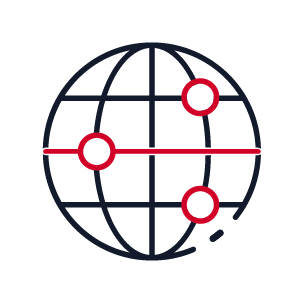 Symbol für weltweite Produktinformationen