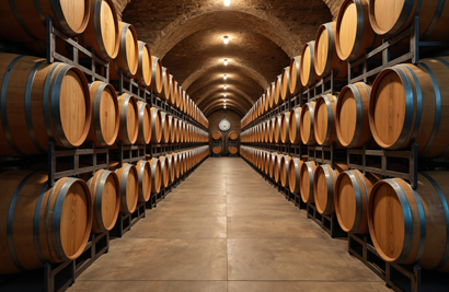 vineyard_to_bottle viinipulloja tuotantolinjalla