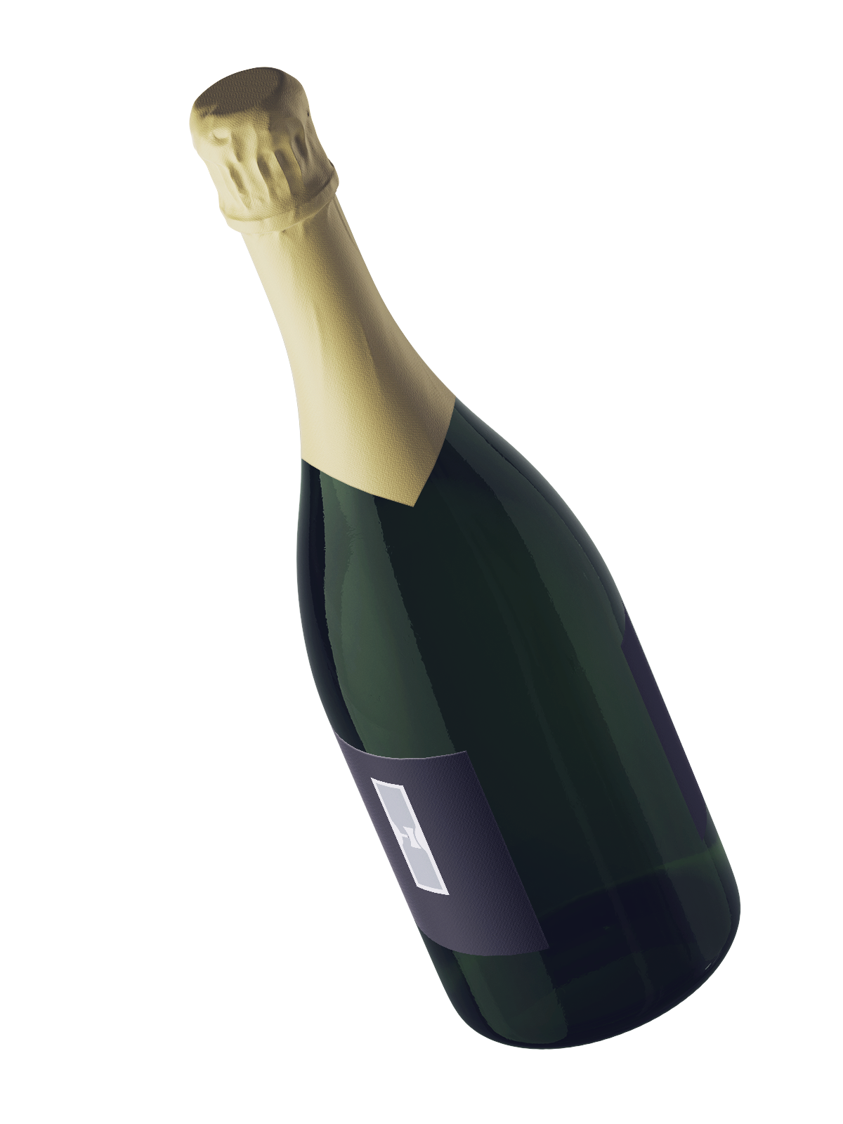 Champagne with RFID label