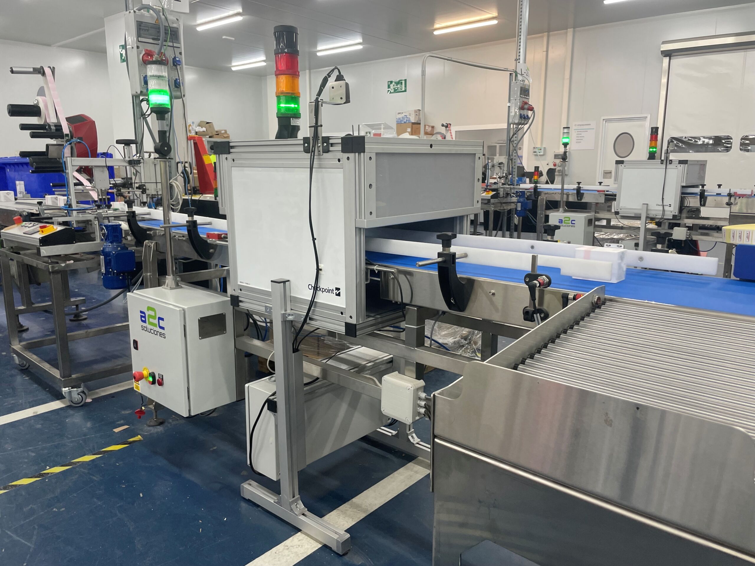 RFID coding tunnel integrated into the manufacturing line at Mixer & Pack