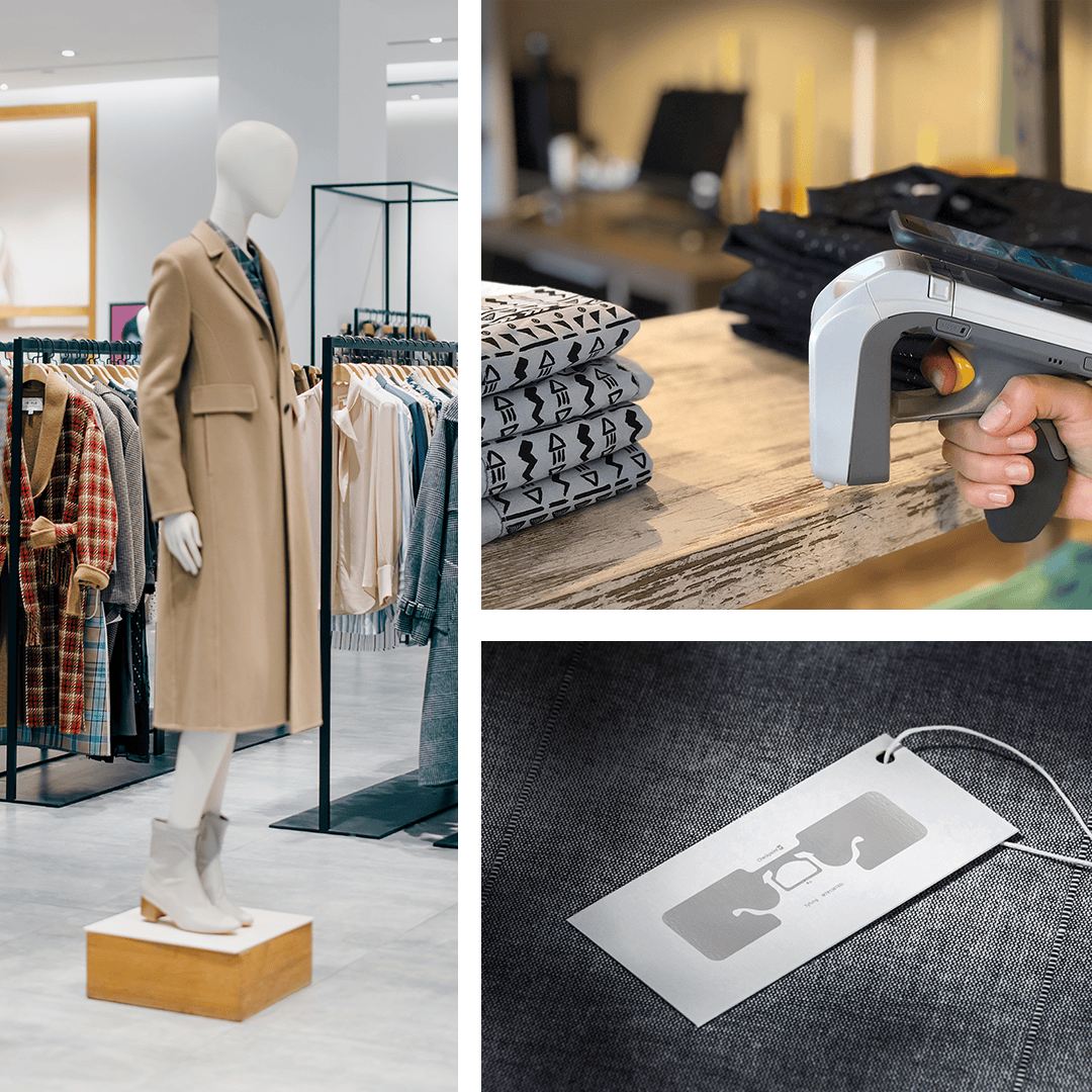 Apparel and RFID solutions collage