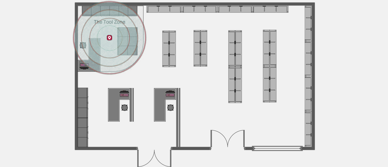 Use Case Alpha Zone: Restricting products to a set area