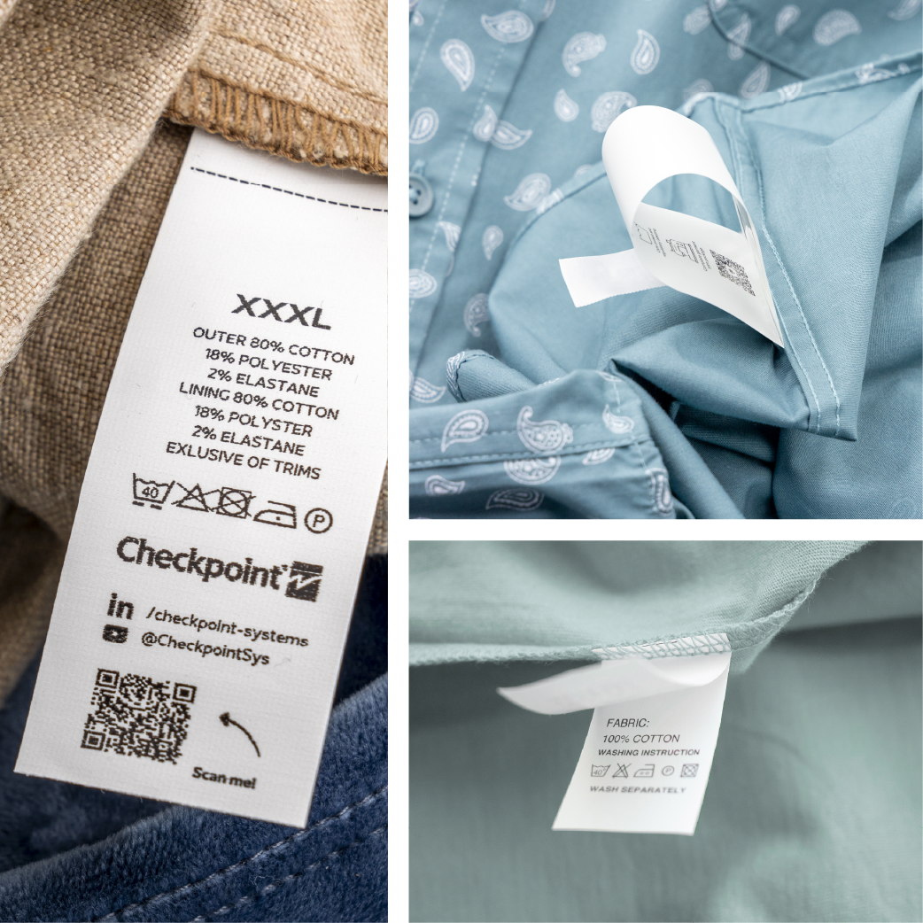 photo of care content labels